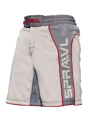 Fusion II Stretch Series Grey/Red Shorts